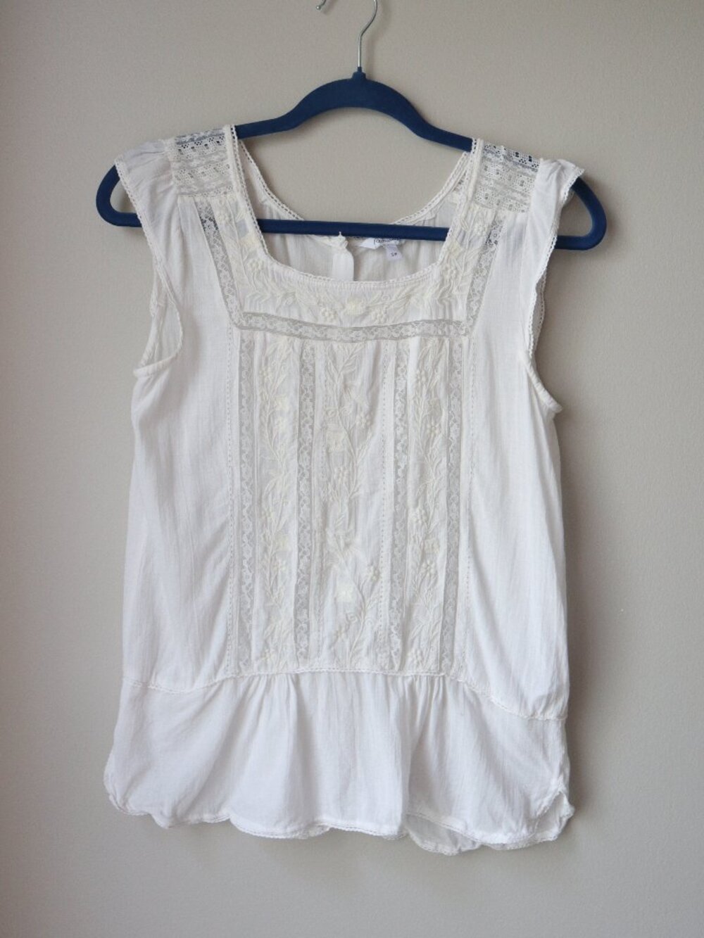 Reitmans Lace Top (Square Neck, Romantic, Feminine, Delicate, Lace Blouse)